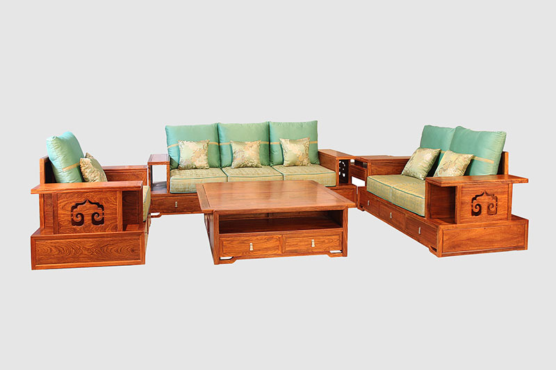 青浦中式实木沙发简直太美了